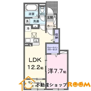マテーラ大島【1階】の間取り