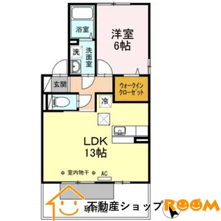 グランモアシティ A棟【1階】の間取り