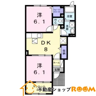 アルカンシェルⅢ【1階】の間取り