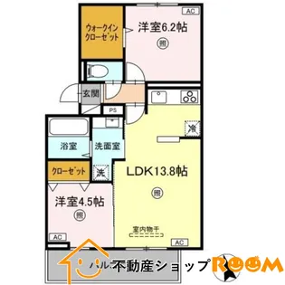 Daiwa S【201号室】の間取り