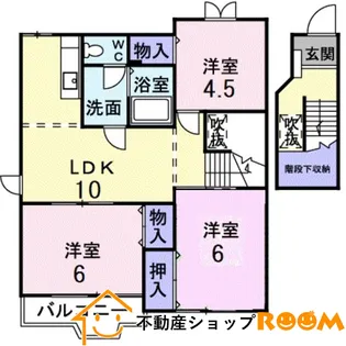 クレストールD【2階】の間取り