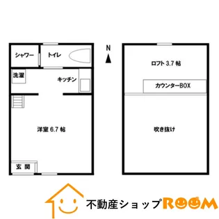 サンマリノ蒲原【F号室】の間取り