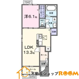 エーデルハイム長浜【1階】の間取り