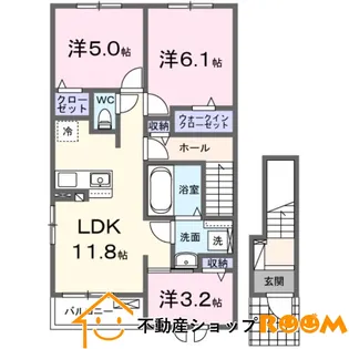 CLEMENT 樹 Ⅹ【2階】の間取り