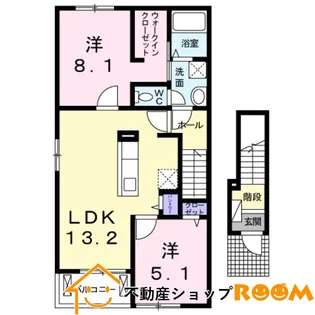 アルカンシェルA【2階】の間取り