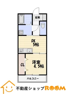ガーデンテラス室岡【101号室】の間取り