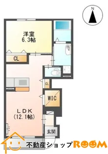 LIAXIS Ⅰ【106号室】の間取り