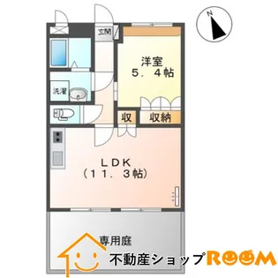 リバーサイドコスモスⅠ【102号室】の間取り