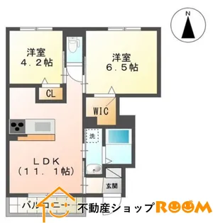 サンガーデン船小屋【106号室】の間取り