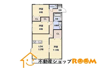 プレステージⅡ【101号室】の間取り