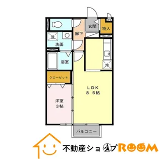 セジュール・シャイニング A棟【1階】の間取り