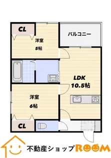 グローバルアリーナ【102号室】の間取り