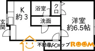 リバーフィールドB棟【101号室】の間取り