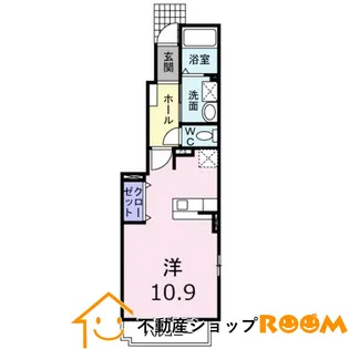 レジデンス稲富B【1階】の間取り