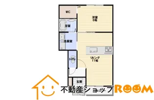 クレストガーデン蒲原A棟【104号室】の間取り