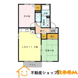 サンライズ稲富 B棟【2階】の間取り