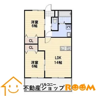 プレステージⅡ【205号室】の間取り