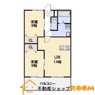 プレステージⅡ【205号室】の間取り