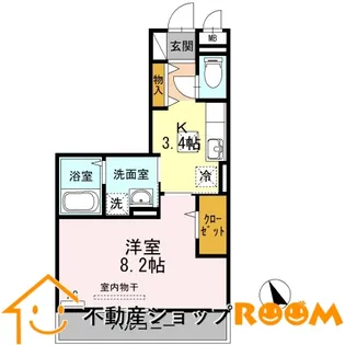 ヨーコーハイツ【1階】の間取り