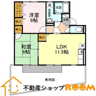 SUNロイヤルD棟【1階】の間取り