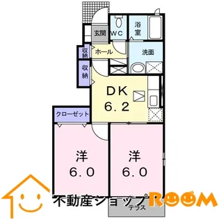 サン・カンナ・リリーⅠ【1階】の間取り