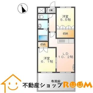 AND ONE 南館【101号室】の間取り