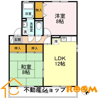 セジュールフレアA棟【101号室】の間取り