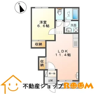 サン・ソレイユ【102号室】の間取り