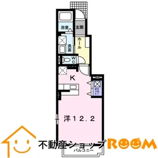 マイクレインA【102号室】の間取り