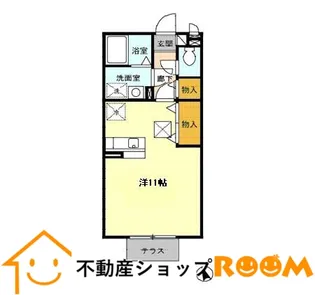 セジュール柳川Ⅱ【1階】の間取り