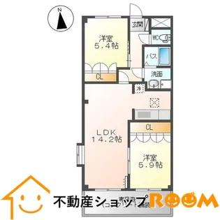 フルール【105号室】の間取り