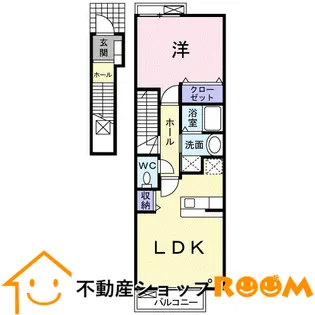 フルーブ・レゾネートB【2階】の間取り
