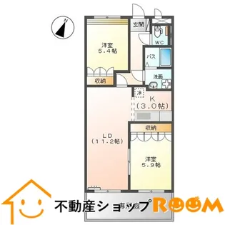 エクセルハイム【106号室】の間取り