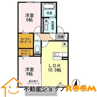 メイズグリーンテラス【203号室】の間取り