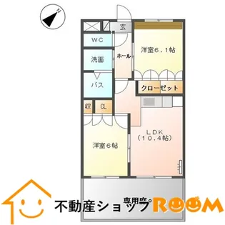 楓【105号室】の間取り