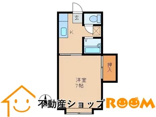セジュールⅢ【201号室】の間取り