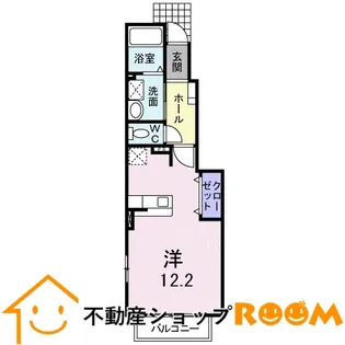 フルーブ・レゾネートB【104号室】の間取り