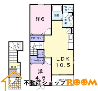 サン・ウィスティリア【2階】の間取り