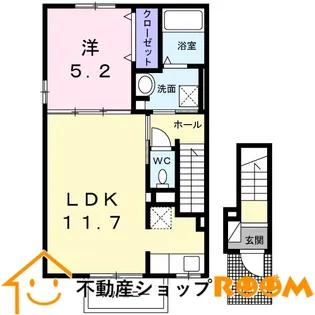 バウ テラタイ【2階】の間取り