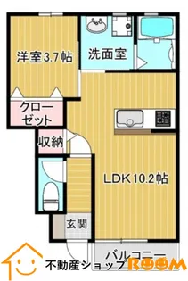 グランヒルズ【102号室】の間取り