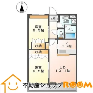 ボンヌール・さくら【203号室】の間取り
