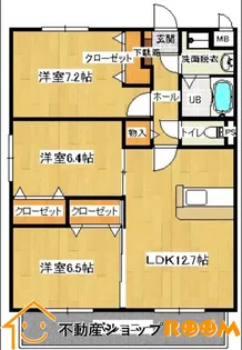 ピュアサファイアⅡ【201号室】の間取り