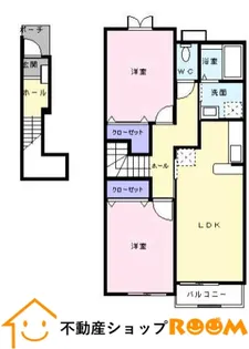 アルハンブラ一番館【2階】の間取り