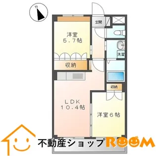 アイディール【203号室】の間取り