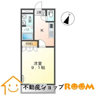 エバーハイム岩津【203号室】の間取り