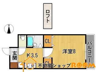 ルミエールガーデン壱番館【202号室】の間取り