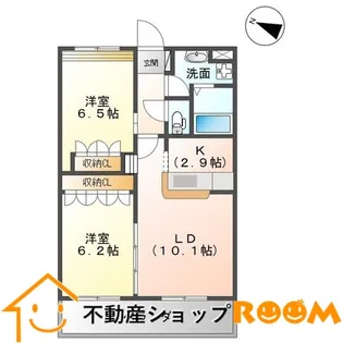 Tiara【203号室】の間取り