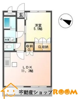 リオグランデかわの【102号室】の間取り