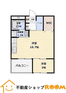 ラウトsentosa輝【3階】の間取り