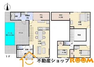 福岡県柳川市三橋町起田【一戸建】の間取り